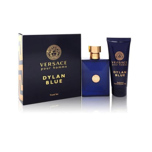 Versace Dylan Blue Eau De Toilette For Him 100Ml Travel Set