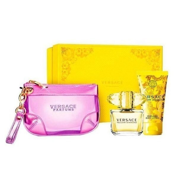 Versace Yellow Diamond Eau De Toilette 90Ml 4-Piece Set