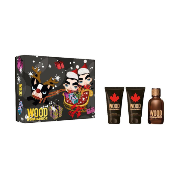 Dsquared2 Wood Homme Edt 50Ml 3Pcs Set